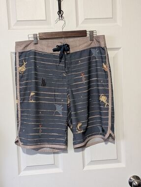 Prana Brand Mens Swim Shorts Size 33 EUC
